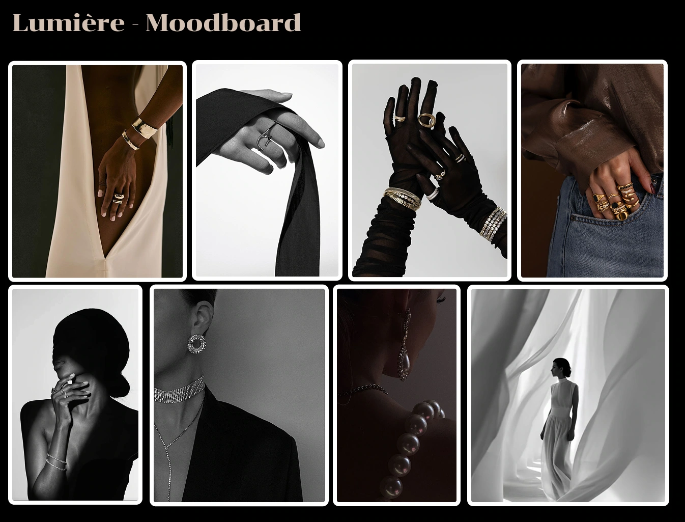 Lumière moodboard